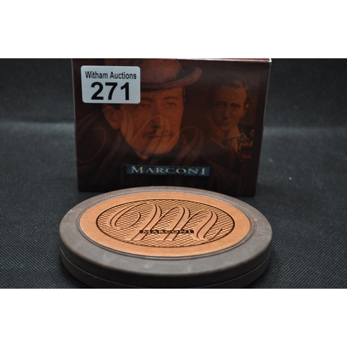 271 - Marconi - Limited edition Two coin set with box, outer sleeve and certificate, Canada and Britain pa... 