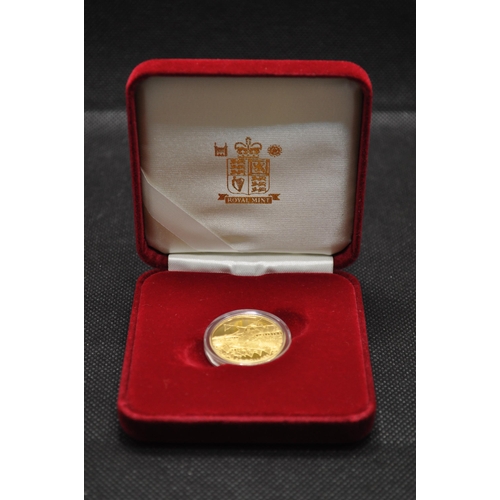 274 - Royal Mint 2002 Queen Elizabeth II Golden Jubilee Street Parties 14 carat Gold Proof Cook Islands Tw... 