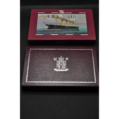 275 - x2 Royal Mint  1997 silver proof commemorative medal featuring RMS Titanic commissioned by Harland a... 