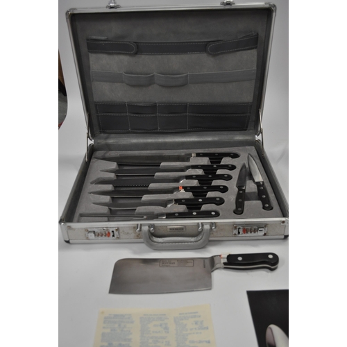 150 - Two cases, one Solingen cutlery canteen and one case of Rostfrei for Solingen knives both with locki... 