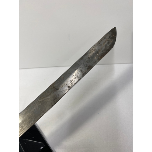 212 - Cutless/Curved style steel sword blade, A/F measuring approx. 30