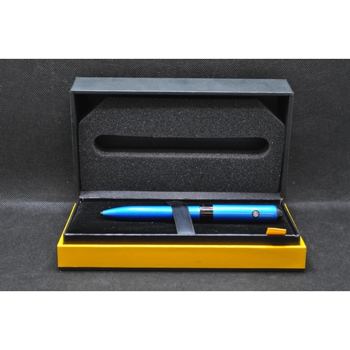 78 - Cross Trackr Pen in blue,  with literature and presentation box, batteries and refills, model no. AT... 