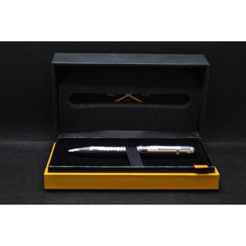 79 - Cross Trackr Pen in chromed silver finish,  with literature and presentation box, batteries, model n... 