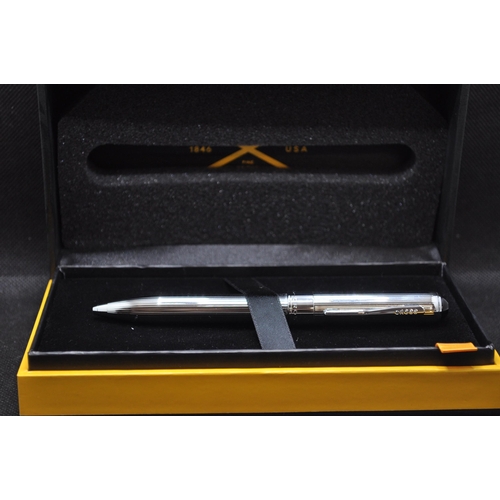 79 - Cross Trackr Pen in chromed silver finish,  with literature and presentation box, batteries, model n... 