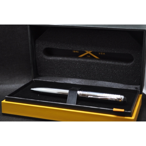 79 - Cross Trackr Pen in chromed silver finish,  with literature and presentation box, batteries, model n... 