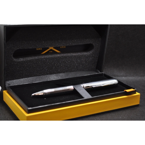 79 - Cross Trackr Pen in chromed silver finish,  with literature and presentation box, batteries, model n... 