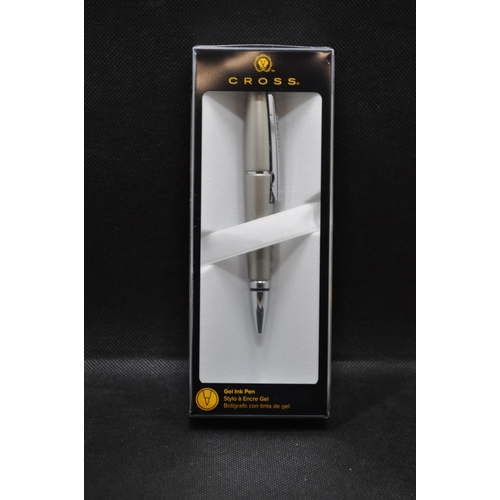 81 - Cross Sonic Titanium Cross Edge gel ink pen in box AT0555S-5 with Cross Classic Century Collection s... 