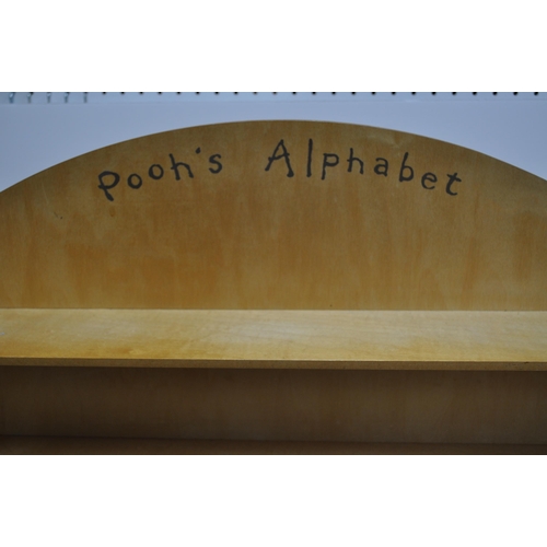 48 - Disney Pooh Alphabet wooden display unit together with Disney Pooh Bear Alphabet letters complete A-... 