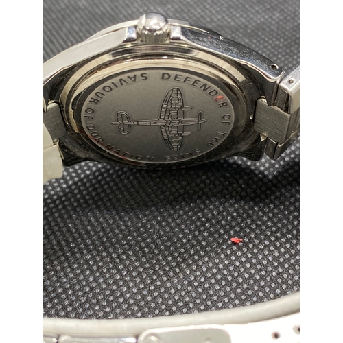 289 - The Bradford Exchange ‘Defender of the Skies’ watch with Certificate of Authenticity, limited editio... 