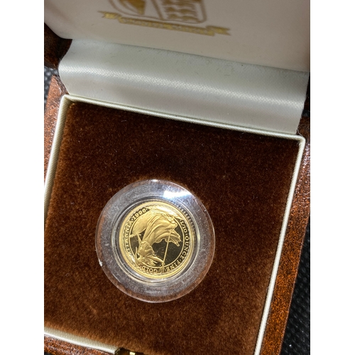 269a - Britannia 1996 gold proof £10 coin. Certificate No 0905, with box