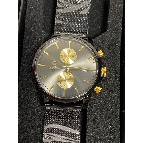 31 - A group of various wristwatches in various designs, all as new condition with protective film, boxes... 