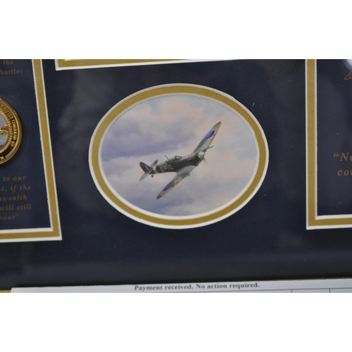 217 - Bradford Exchange framed Tribute to the 80TH ANNIVERSARY OF BATTLE OF BRITAIN featuring Philp E West... 