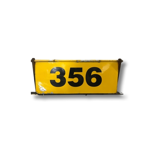 200 - Porsche/Dunlop  Garage double sided metal sign on heavy cast iron base with separate 356 flip over t... 