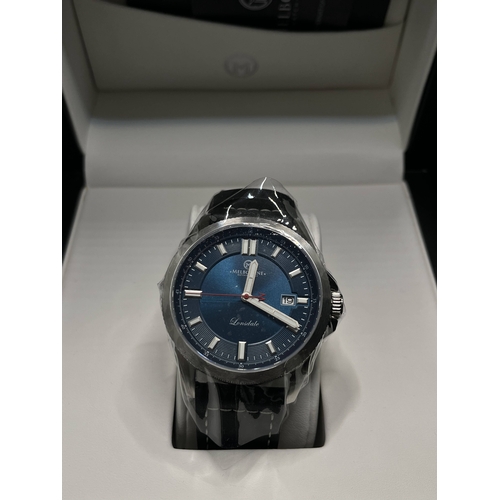 320 - The Lonsdale automatic watch from Melbourne Watch Co in blue, with date aperture at 3 o’clock, 42mm ... 