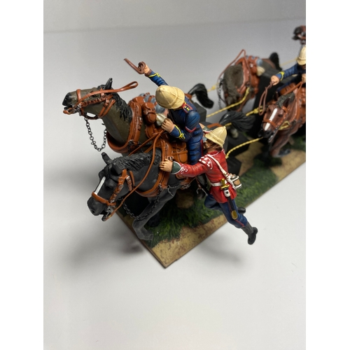 287 - RARE W Britain Zulu War 20099 British Royal Artillery Gun Team No 1 Desperate Escape. New in box wit... 