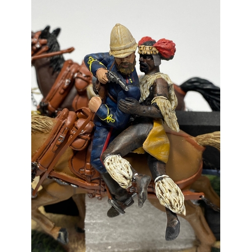 287 - RARE W Britain Zulu War 20099 British Royal Artillery Gun Team No 1 Desperate Escape. New in box wit... 