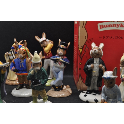 11 - Group of ceramic Bunnykins figurines, some with boxes