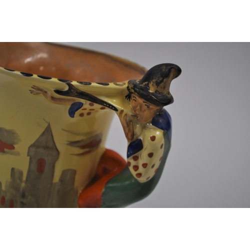 16 - 1930's Burleigh Ware hand painted ' Pied Piper ' Handle Jug. Approx. H 8 Inches together with A.J. W... 