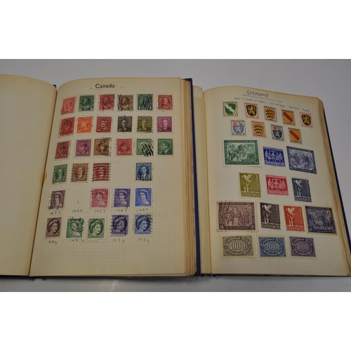 46 - Three hardback Simplex Deluxe Albums by Stanley Gibbons containing a selection of various stamps fro... 