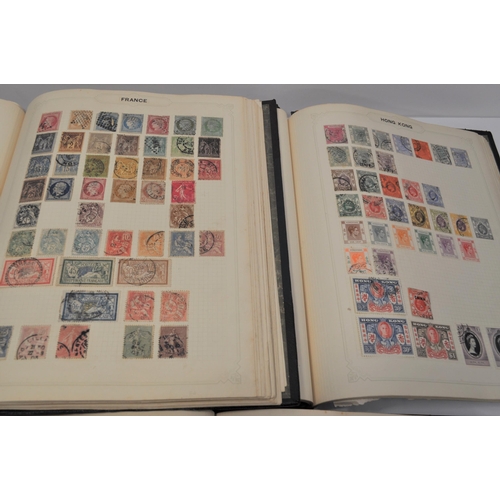 46 - Three hardback Simplex Deluxe Albums by Stanley Gibbons containing a selection of various stamps fro... 