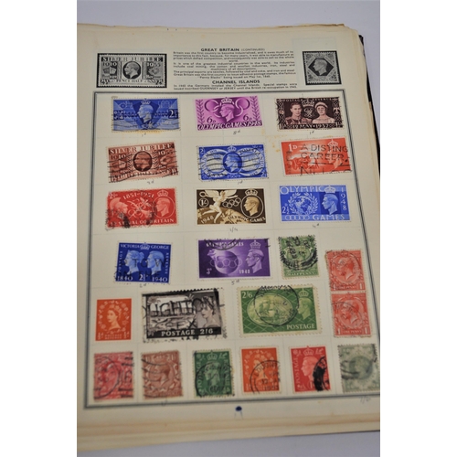 49 - Pacific stamp album containing Great Britain stamps, Germany stamps, Chinese stamps, and other natio... 