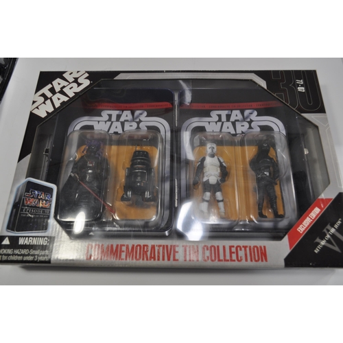 60 - Star Wars collection to include Obi-Wan Kenobi with glow in the dark light saber, die-cast titanium ... 