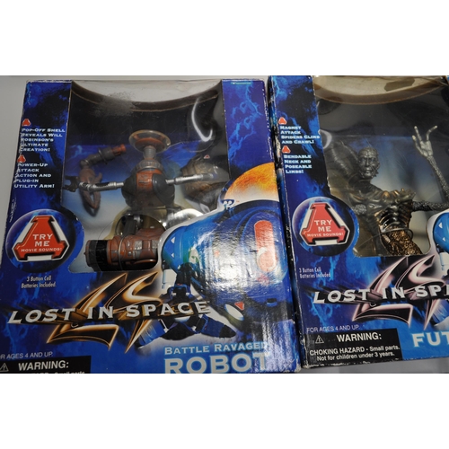 62 - Lost in Space 1997 Trend masters items to include Future Smith, Battle Ravaged Robot, Robot with bla... 