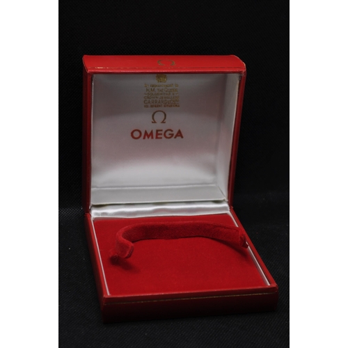 107 - Omega leatherette watch box with original outer case