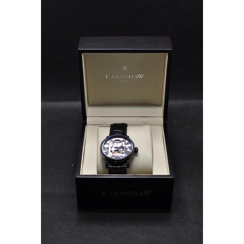 117 - Thomas Earnshaw wristwatch ES-8095-05, Westminster Brunel automatic in black, as new with box and bo... 