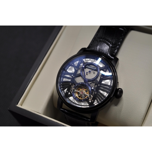 117 - Thomas Earnshaw wristwatch ES-8095-05, Westminster Brunel automatic in black, as new with box and bo... 