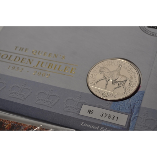 157 - Royal Mint/Royal Mail The Queen's Golden Jubilee limited edition philatelic numismatic cover featuri... 