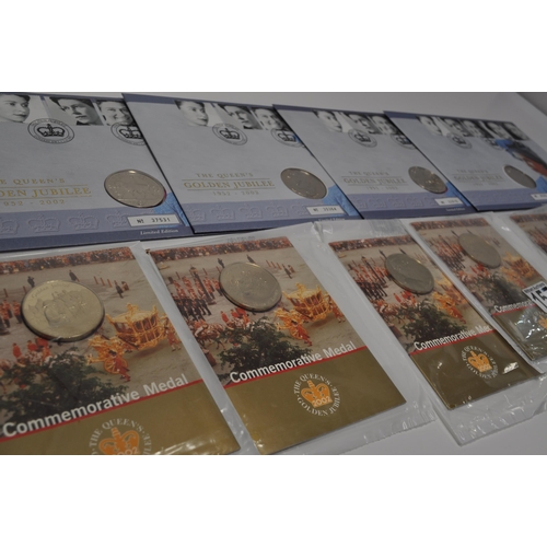 157 - Royal Mint/Royal Mail The Queen's Golden Jubilee limited edition philatelic numismatic cover featuri... 