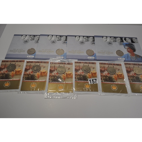 157 - Royal Mint/Royal Mail The Queen's Golden Jubilee limited edition philatelic numismatic cover featuri... 