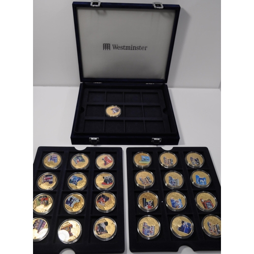 159 - 1988 UK proof coin collection containing x7 coins with box and certificate, Windsor Mint Portraits o... 