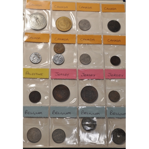 183 - Mixture of British loose coinage to include Victorian pennies together with coindex album containing... 