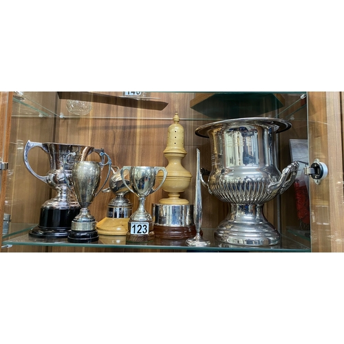 123 - W.I interest, a collection of  Women's Institute trophies to include, The Essex Federation IDA Memor... 