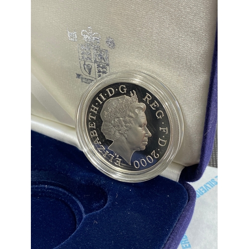 30 - Royal Mint Queen Mother Centenary Year 2000 silver proof Centenary Crown (£5 denomination) in origin... 