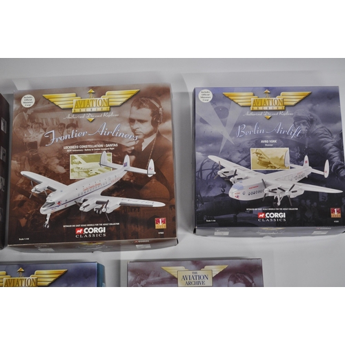 10 - Corgi Classics -  Aviation Archive Frontier Airliners and Battle of Britain,  die cast aircraft mode... 