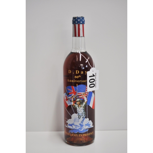 100 - D Day 50th Anniversary (1993) 75cl bottle of Coteaux D'Aix en Provence  Rose Wine