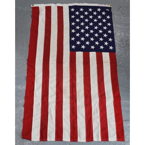 101 - Defiance 50 States American Stars and stripes flag together with a Confederate flag, both 5ft x 3ft