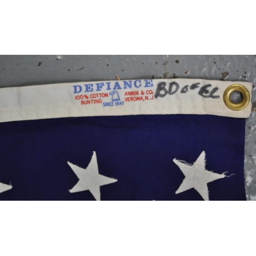 101 - Defiance 50 States American Stars and stripes flag together with a Confederate flag, both 5ft x 3ft