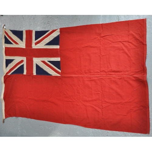 102 - British Naval red ensign flag, marked Bulldog  4 x 6