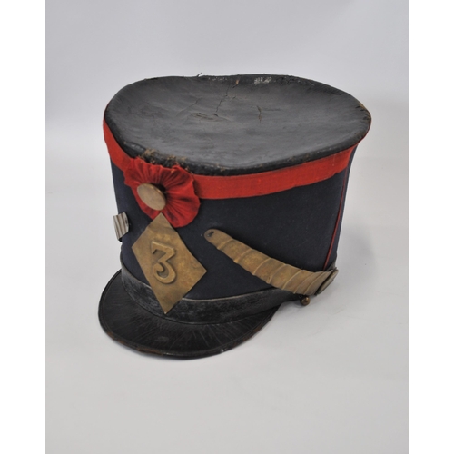 108 - French military hat with accessories