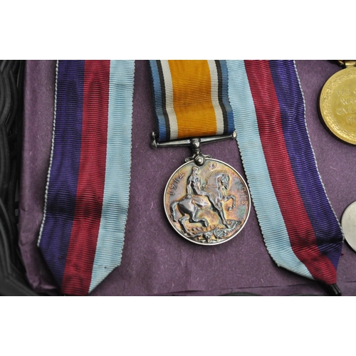 112 - WW1 and WW2 medals including war defence medal attributed 