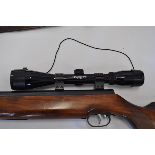 115 - Weihauch .22 Air Rifle HW 80 K 5.5kal , serial no. 1111798 with Vistascope 4x40 telescopic sight  an... 