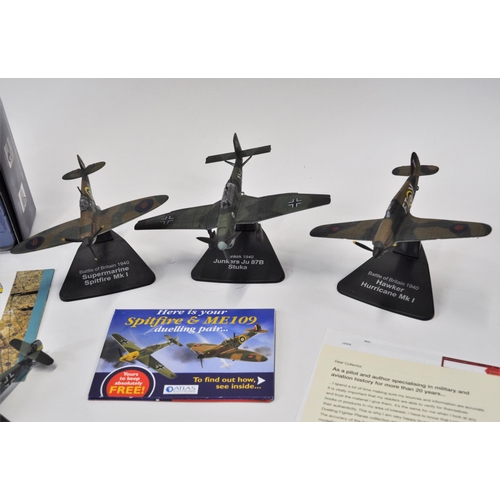 13 - A group of diecast military aircraft models  together with a boxed Corgi Aviation Archive 1:44 scale... 