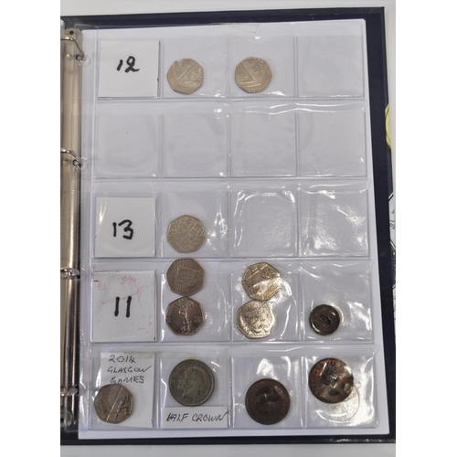 136 - A collection of 50 pence piece coins (x47), of varying themes