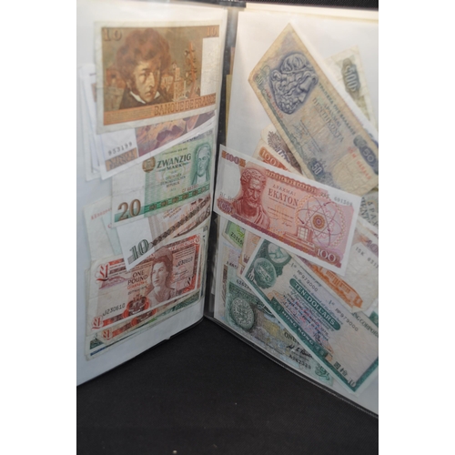 137 - A collector's entry of in excess of 250 Bank Notes. Varying in dates and denominations from continen... 