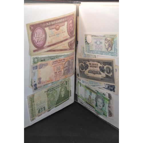 137 - A collector's entry of in excess of 250 Bank Notes. Varying in dates and denominations from continen... 