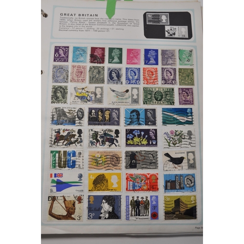 139 - Stanley Gibbons Worldex stamp album with stamps from around the world and other items to include fir... 